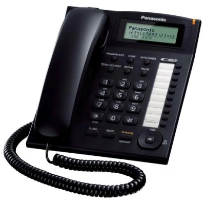 Panasonic KX-TS880FXB - jednolinkový telefon, černý, TFFSPATS880FXB