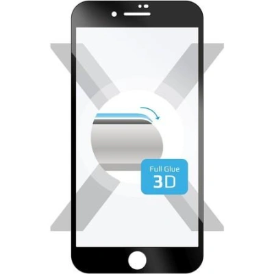 Ochranné tvrzené sklo FIXED 3D Full-Cover pro Apple iPhone 7 Plus/8 Plus, s lepením přes celý displej, černé, 0.33 mm