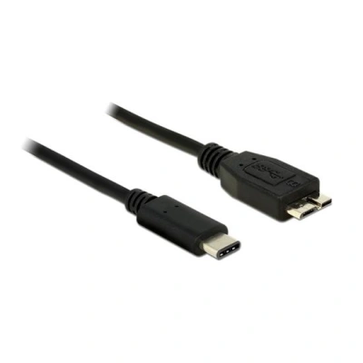 Delock Černý SuperSpeed kabel USB 10 Gbps (USB 3.1, Gen 2) USB Type-C samec > USB type Micro-B samec 1 m 