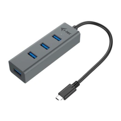 i-tec USB HUB 3.1 Type C METAL/ 4 porty/ USB 3.0/ šedý, C31HUBMETAL403
