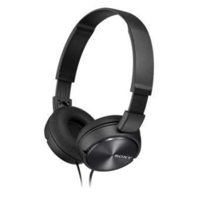SONY sluchátka náhlavní MDRZX310B/ drátová/ 3,5mm jack/ citlivost 98 dB/mW/ černá