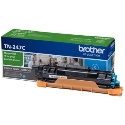 BROTHER tonerová kazeta TN-247C/ DCP-L3550CDW/ HL-L3210CW/ MFC-L3730CDN/ 2300 stran/ azurový, TN247C