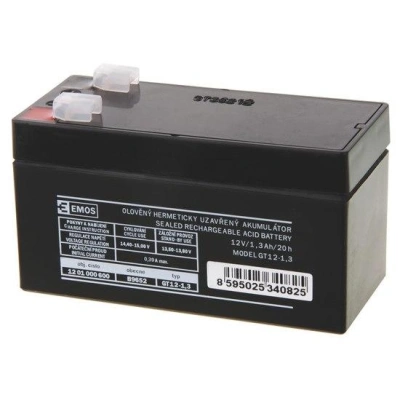 Emos baterie SLA 12V / 1.3 Ah, Faston 4.8 (187), 1201000600