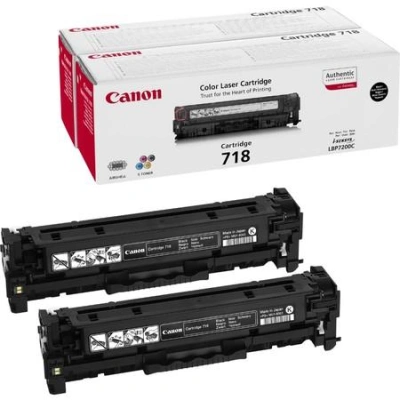 Canon originální toner CRG-718BK 2-pack/ LBP-7200/ 7660/ 7680/ MF-80x0/ MF724 / Černé, 2662B005