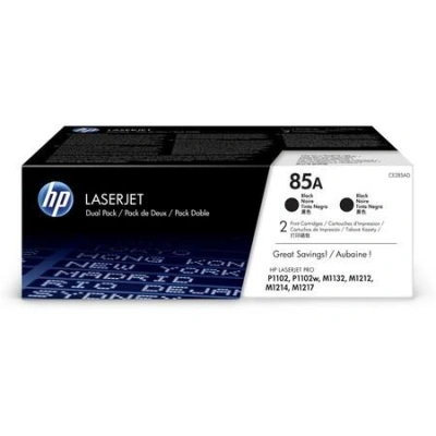 HP tisková kazeta černá pro P1102 CE285AD doublepack originál, CE285AD