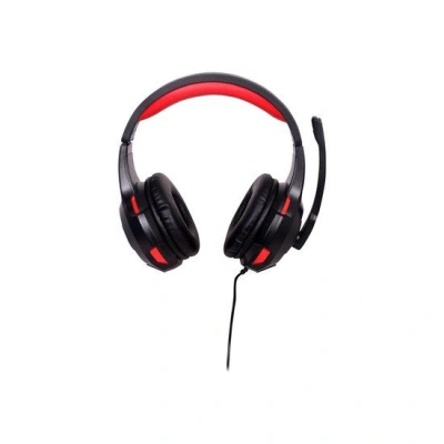 Sluchátka s mik Gembird GHS-U-5.1-01, gaming, 5.1 surround, černo-červená, USB