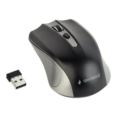 Gembird bezdrátová myš MUSW-4B-04-GB černostříbrná, MUSW-4B-04-GB