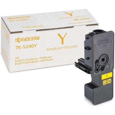 Kyocera toner TK-5240Y/ M5526cdn;cdw, P5026cdn;cdw/ 3 000 stran/ Žlutý, TK-5240Y