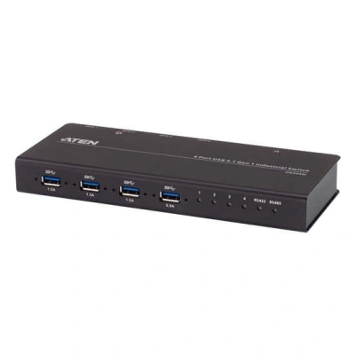 ATEN 4-Port USB3.1 Gen 1 Industrial Switch, US3344I-AT