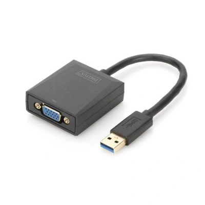 Digitus Adaptér USB 3.0 na VGA, vstupní USB 1080p, výstupní VGA, DA-70840