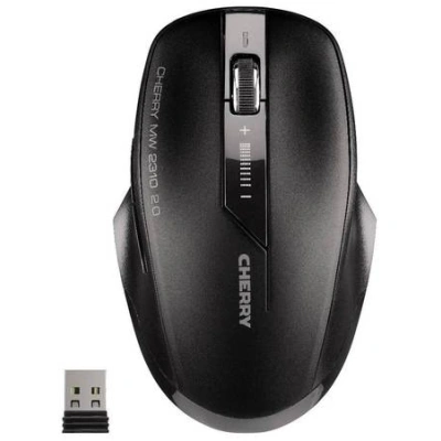 CHERRY myš MW 2310 2.0, USB, bezdrátová, energy-saving, mini USB receiver, černá, JW-T0320