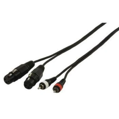HQ M-246/1.5 - kabel 2x Cinch M > 2x XLR F, 1.5m