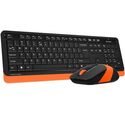 A4tech FG1010 FSTYLER set bezdr. klávesnice + myši, voděodolné provedení, oranžová barva, FG1010