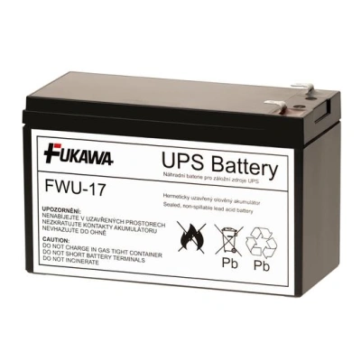 FUKAWA olověná baterie FWU17 do UPS APC/ náhradní baterie za RBC17/ 12V/ 9Ah/ životnost 5 let, 12326
