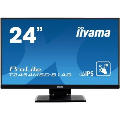 24" iiyama T2454MSC-B1AG - IPS,FullHD,5ms,250cd/m2, 1000:1,16:9,VGA,HDMI,repro., T2454MSC-B1AG