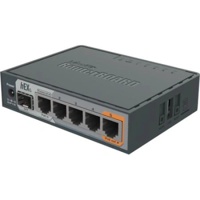 MikroTik RouterBOARD RB760iGS, hEX S, 5xGLAN, SFP, USB, L4, PSU, RB760iGS