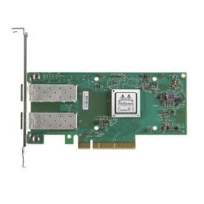 Nvidia Mellanox ConnectX-5 EN network interface card, 10/25GbE dual-port SFP28, PCIe3.0 x8, tall bracket, MCX512A-ACAT