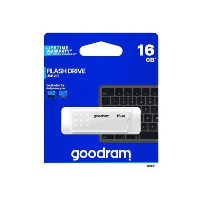 GOODRAM memory USB UME2 16GB USB 2.0 White, UME2-0160W0R11