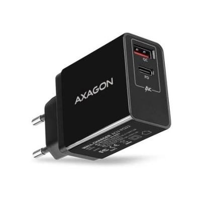 AXAGON ACU-PQ22, PD & QC nabíječka do sítě 22W, 2x port (USB-A + USB-C), PD3.0/QC3.0/AFC/FCP/Apple,