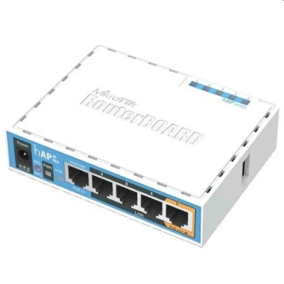 MikroTik RouterBOARD RB952Ui-5ac2nD, hAP ac lite,CPU 650MHz, 5x LAN, 2.4+5Ghz, 802.11a/b/g/n/ac, USB, 1x PoE out, case, RB952Ui-5ac2nD