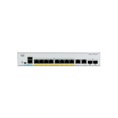 Catalyst C1000-8FP-E-2G-L, 8x 10/100/1000 Ether PoE+ ports and 120W PoE budget, 2x 1G SFP and RJ-45, C1000-8FP-E-2G-L