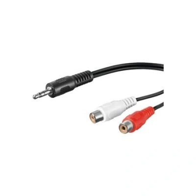 PremiumCord Kabel Jack 3.5mm-2xCINCH M/F 1,5m