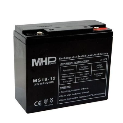 Pb akumulátor MHPower VRLA AGM 12V/18Ah (MS18-12), MS18-12