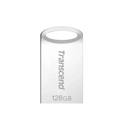 Transcend 128GB JetFlash 710S, USB 3.1 Gen 1 flash disk, malé rozměry, stříbrný kov, TS128GJF710S