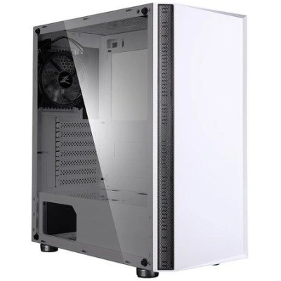 Zalman skříň R2 White / Middle tower / ATX / 1x120mm RGB fan / USB 3.0 / USB 2.0 / tvrzené sklo, R2 White