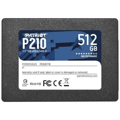 PATRIOT P210 512GB SSD / 2,5" / Interní / SATA 6GB/s / 7mm, P210S512G25