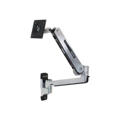 ERGOTRON LX Sit-Stand Wall Mount LCD Arm, Polished - flexibilní nástěnný držák pro minitory max. 42", 45-353-026