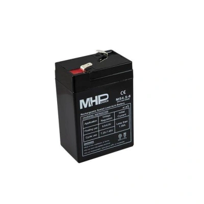 Pb akumulátor MHPower VRLA AGM 6V/4,5Ah (MS4.5-6), MS4.5-6