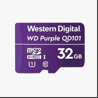 WD PURPLE 32GB MicroSDHC QD101 / WDD032G1P0CC / CL10 / U1 /