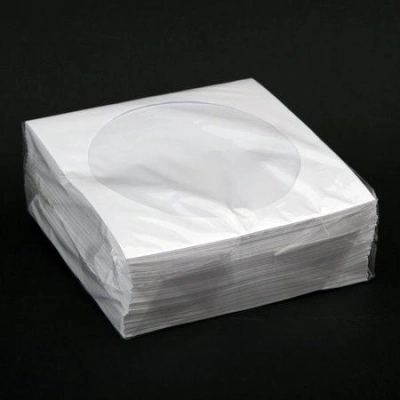 PLATINET papírová obálka na CD s okýnkem 100ks, KOPZ100