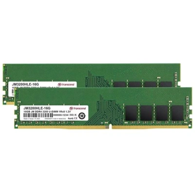 Transcend paměť 32GB DDR4 3200 U-DIMM (JetRam) KIT (2x16GB) 1Rx8 CL22, JM3200HLE-32GK