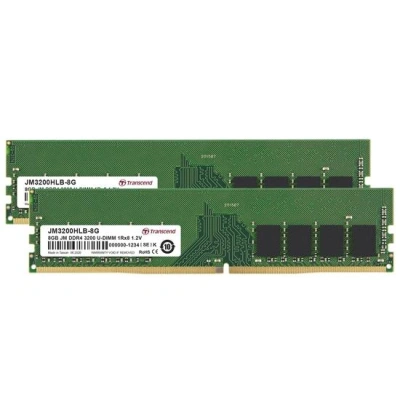 Transcend paměť 16GB DDR4 3200 U-DIMM (JetRam) KIT (2x8GB) 1Rx8 CL22, JM3200HLB-16GK