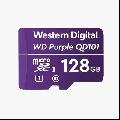 WD PURPLE 128GB MicroSDXC QD101 / WDD128G1P0C / CL10 / U1 /