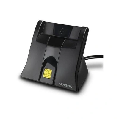AXAGON CRE-SM4, USB externí StandReader čtečka kontaktních karet Smart card (eObčanka), CRE-SM4