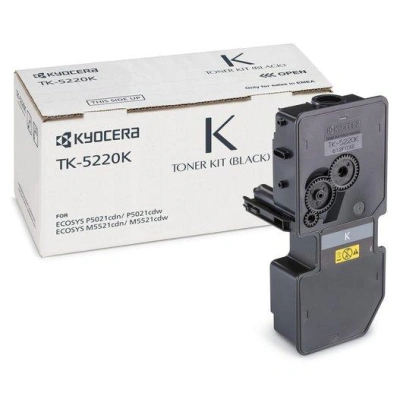 Kyocera toner TK-5220K/ 1 200 A4/ černý/ pro M5521cdn/ cdw, P5021cdn/cdw, 1T02R90NL1