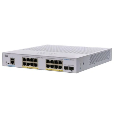 Cisco CBS350-16P-2G-EU 16-port GE Managed Switch, 16x GbE RJ-45, 2x 1G SFP, PoE+ 120W, CBS350-16P-2G-EU