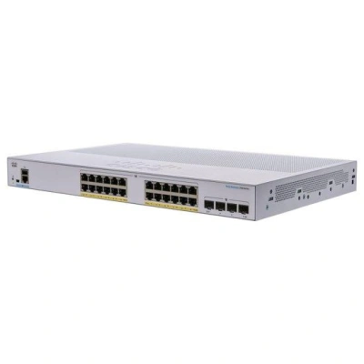 Cisco CBS250-24PP-4G-EU 24-port GE Smart Switch, 24x GbE RJ-45, 4x 1G SFP, PoE+ 100W, CBS250-24PP-4G-EU