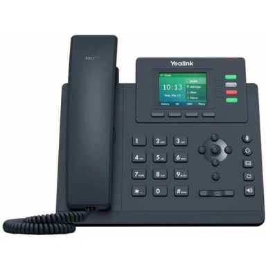 Yealink SIP-T33G IP telefon, 4x SIP, CZ/SK displej, 2x GbE port, PoE, Optima HD Voice, 12 programovatelných tlačítek