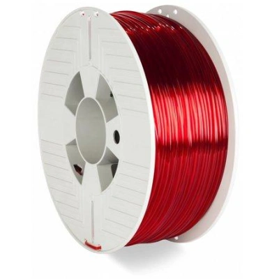 VERBATIM 3D tisková struna PETG / Filament / průměr 2,85mm / 1kg / červená průhledná (red transparent), 55062