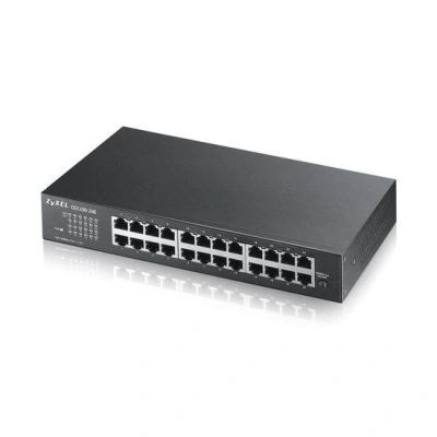 ZyXEL GS1100-24E, 24-port 10/100/1000Mbps Gigabit Ethernet switch v3, Fanless,  desktop, GS1100-24E-EU0103F