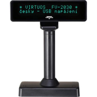VFD zák.displej FV-2030B 2x20, 9mm,USB, černý, EJG1003