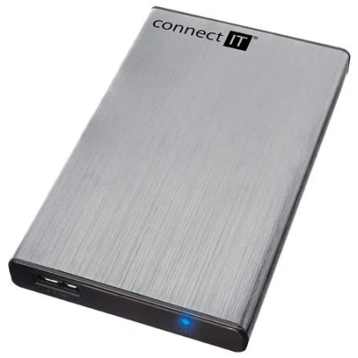 CONNECT IT externí box LITE pro HDD 2,5" SATA, USB 3.0 stříbrný, CI-1045