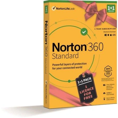PROMO NORTON 360 STANDARD 10GB CZ 1uživ. 1 zařízení 1rok 1+1 ZDARMA_CZ box, 21414993