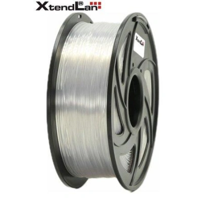 XtendLAN PETG filament 1,75mm průhledný bílý/natural 1kg, 3DF-PETG1.75-TPN 1kg