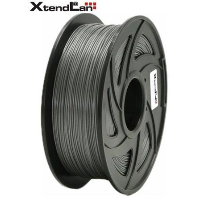 XtendLAN PETG filament 1,75mm stříbrný 1kg, 3DF-PETG1.75-SL 1kg