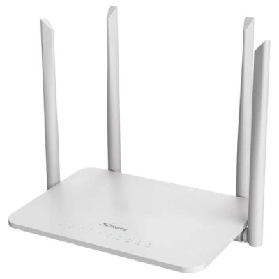 STRONG dvoupásmový router 1200S/ Wi-Fi stand. 802.11a/b/g/n/ac/ 1200 Mbit/s/ 2,4GHz a 5GHz/ 4x LAN/ 1x WAN/ 1x USB/ bílý, ROUTER1200S